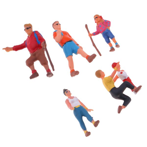 

painted model train park street people figure 1:87 ho for sand table scenery
