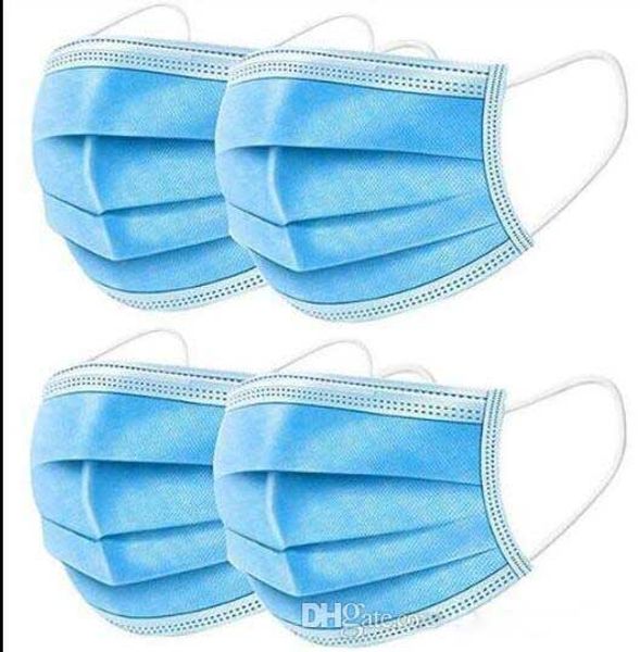 

маска одноразовая маска для лица 3-слойная ушная петля пылевые маски для рта крышка 3-слойная нетканая одноразовая пылевая маска мягкая дыша