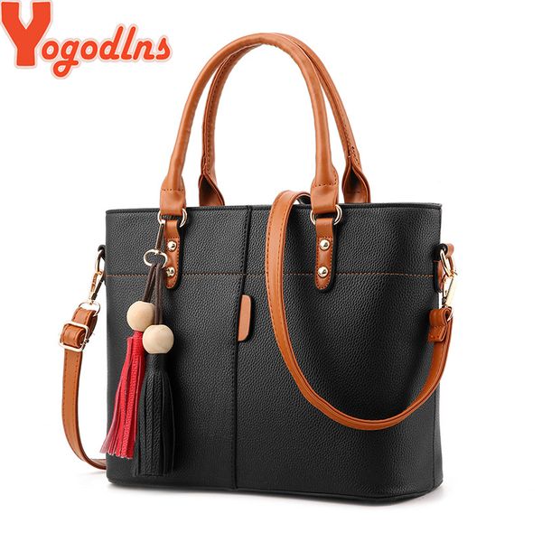 

yogodlns большой емкости кисточкой сумка женская мягкая кожа женская сумка crossbody messenger сумки женский кошелек сумка t200428