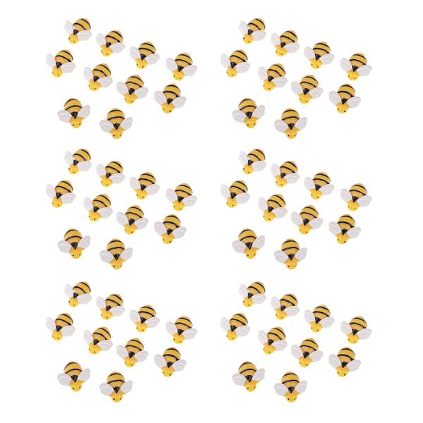 

60 piece bee shape resin flatback embellishment for diy phone case decoration kids crafts handmade toys