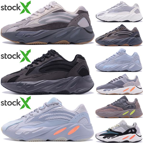 

2020 высокое качество kanye west кроссовки 700 волна Бегун инерция светоотражающий Тефра сплошной серый утилита черный Vanta Мужчины Женщины спортивные кроссовки