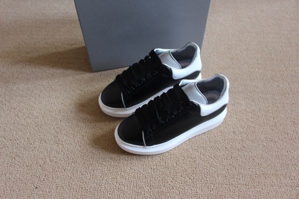 

casual shoes women men sneakers oxford leather run shoes for men fashion shoe trendy platform man trainers designer sneaker shoe, Black