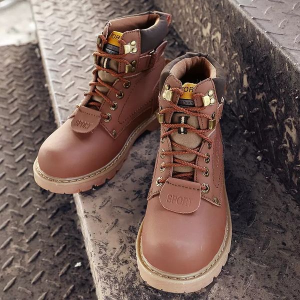 

women men outdoor shoes sewing work tooling boots martin motorcycle trekking snow winter boots spring autumn shoes -01