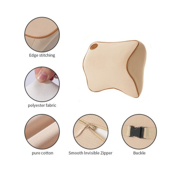 

car pillow space memory foam fabric neck headrest car covers vehicular pillow seat cover headrest neck for