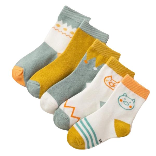 

5pairs socks women winter conditioning cotton cute cotton girls sport socks funny girls breathable#4, Black;white