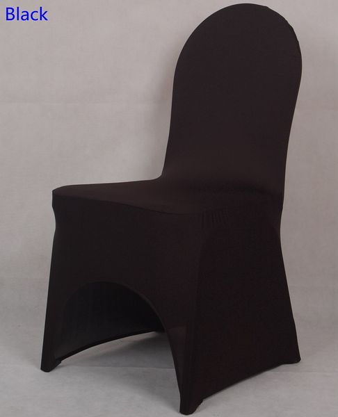 Black Colour Lycra Universal Chair Cover For Wedding Decoration