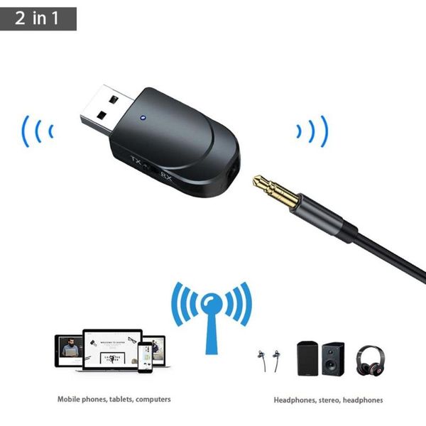 

wireless audio receiver transmitter two in one adapter tv computer speaker car audio receiver transmitter