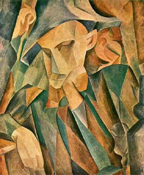 

pablo picasso classical oil painting harlequin leaning analytical cubism 100% handmade by experienced painter on white canvas picasso314
