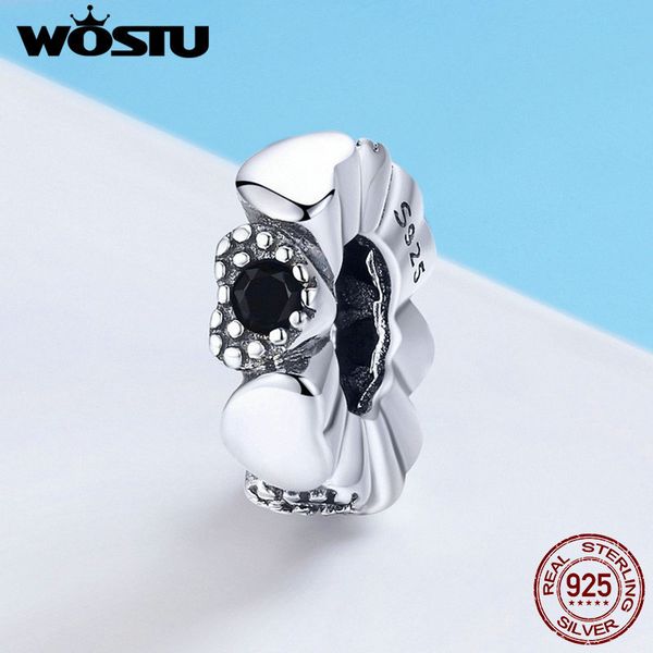 

wostu аутентичные стерлингового серебра 925 ослепительные шарма сердца шариков приспосабливать оригинальный diy браслет diy изготовление юве, Blue;slivery