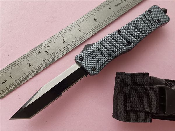 

Free DHL Automatic Knives Large A161 Carbon 440C steel Blade Zinc aluminum handle EDC tactical Pocket Knife Camping Knife tools Personalized