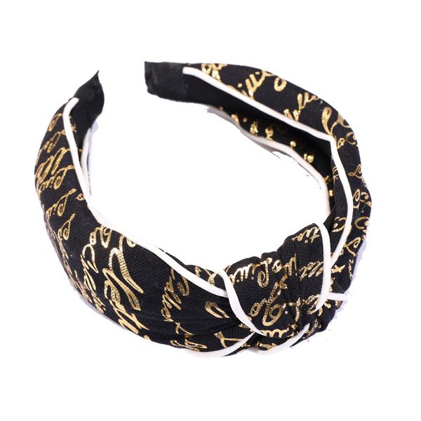 

wide plastic hair hoop bezel hair bands accessories elegant print color cloth cross hairband headband turban for women lady