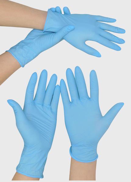 

100шт одноразовые латексные перчатки белые нескользящие лабораторные резиновые латексные защитные перчатки горячие продажи бытовых чистящих