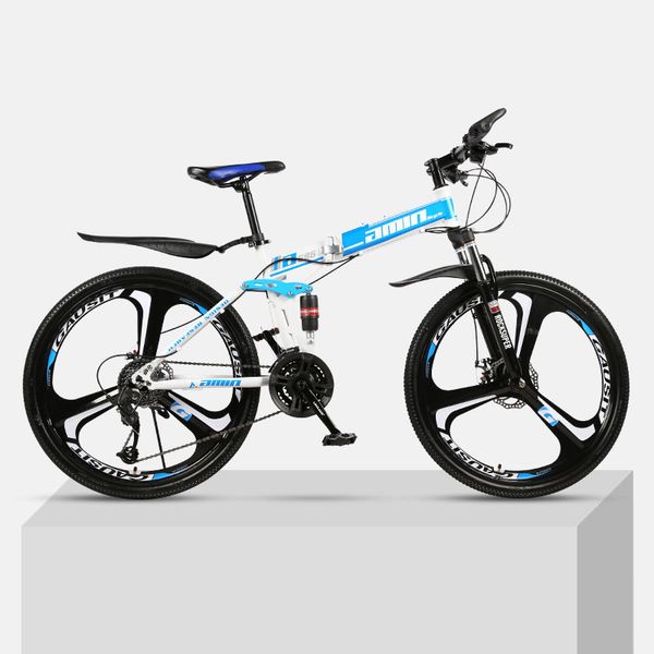 

24/26 "21-speed mountain folding bicycle double absorption variable speed fast bike for male and female students