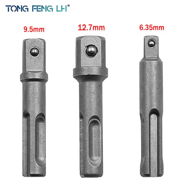 

sds plus socket driver drills drill bit adaptor 1/4" 3/8" 1/2" chrome vanadium steel socket adapter sds power drill bit