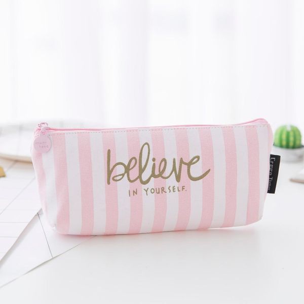 

коробка для хранения карандаш ручка хранения сумка obtrapezoid студенты разное творческий милый розовый канцелярский мешок офис организатор