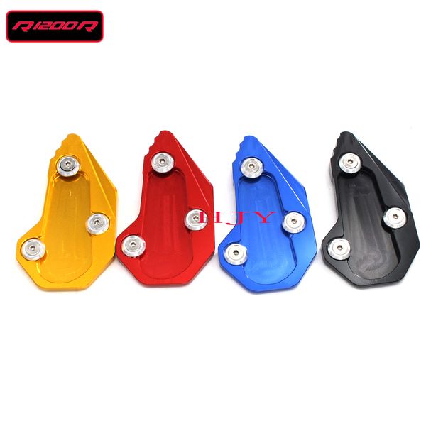 

for r1200r r1200rs 2015 2016 2017 2018 cnc billet aluminum kickstand foot plate side stand extension pad enlarge extension