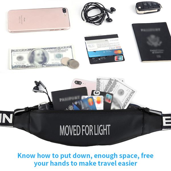 

marathon sport waist bag phone bag running belt adjustable waterproof mobile phone waist pack portable gym cycling hold