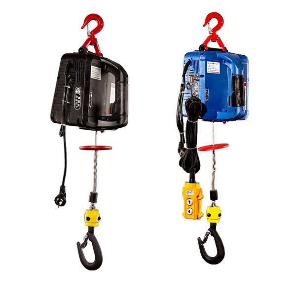 

500kg 7.6m portable electric winch hand winch traction block electric steel wire rope lifting hoist towing rope