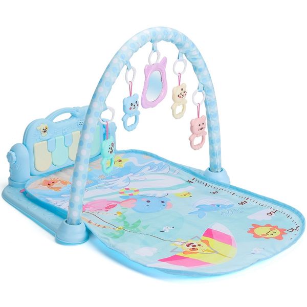 

infant baby hanging cartoon animal rattles piano music play mat newborn early educational carpet toys for children
