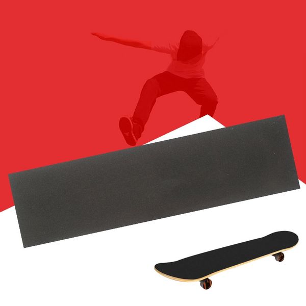 

1pc professional non-slip black skateboard deck sandpaper grip tape for skating board longboarding 82*21cm skateboard accessory