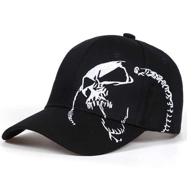 

cotton outdoor baseball cap skull embroidery snapback fashion sports hats for men & women cap bone garros xkwwk, White
