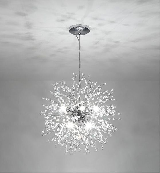 

restaurant modern led chandelier Light personality creative living room dining bedroom decoration dandelion crystal ceiling lamp