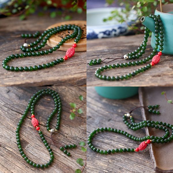 

beaded jewelry green chalcedony long fund sweater chain circle bracelet dual purpose ornaments beads pieces beaded jewelry bracelet mud, Black