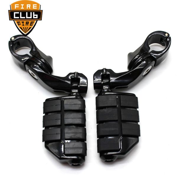 

motorcycle 32mm 1-1/4" short angled highway engine guard foot pegs mount for touring road glide