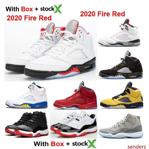

2020 og 5 fire red 5s bred 11s 2019 new sneakers mens women basketball shoes with stock x low bred concord 11