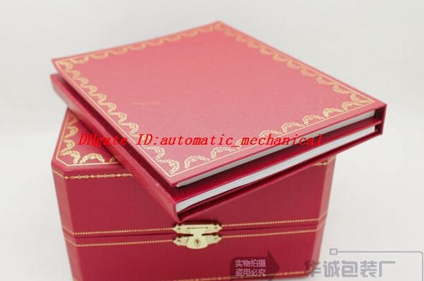 

super quality 2019 new luxury mens original red boxes papers watches booklet card gift for man men women watch boxes, Black;blue