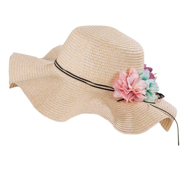

sleeper #501 2019 new fashion summer girl women wide brim beach sun hat elegant flower boho cap charm casual ing, Blue;gray