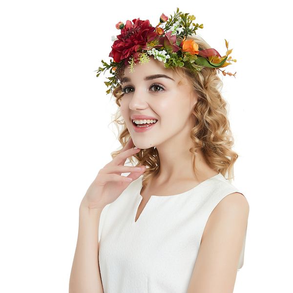 

new bride simulation garland beach p fashion headband