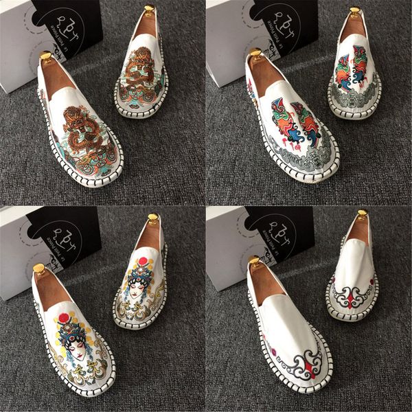 

spring fashion flats shoes espadrilles loafers light hard-wearing 2019 man women canvas harajuku rubber canvas embroider shoes, Black