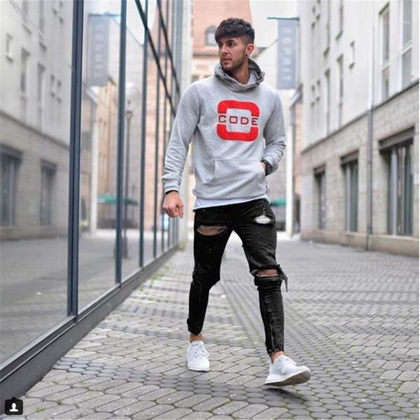 

jeans pants hole pocket button zipper homme clothing fashion solid color casual apparel mens fashion designer, Blue