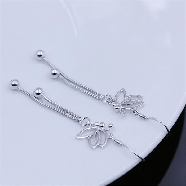 

elegant crystal rhinestone tassel butterfly earrings, Golden