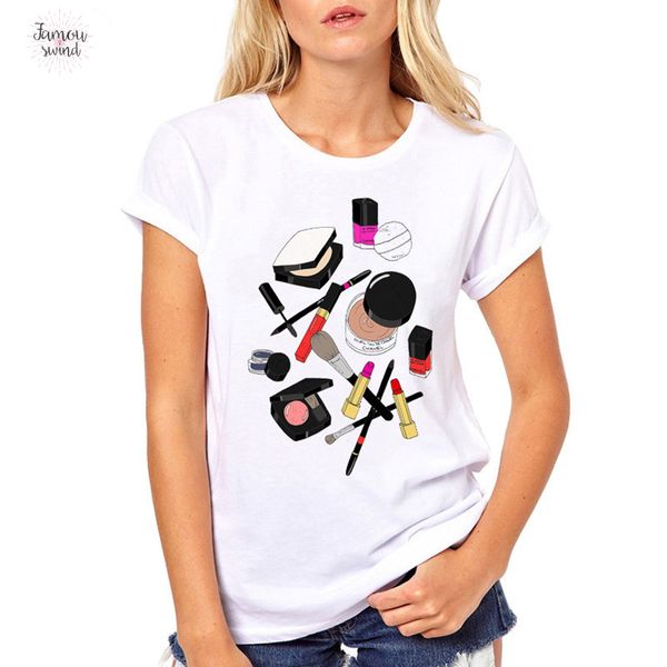 

new fashion printed t shirt summer for women white tee shirt femme hipster tees drop shipping