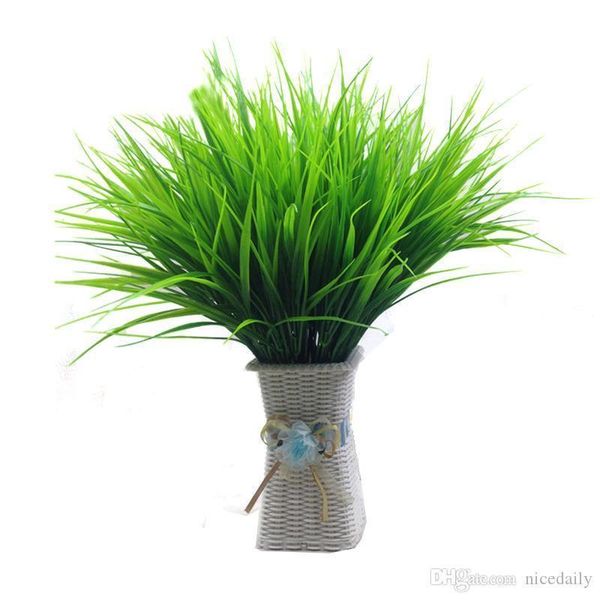 

7 вилка вода травы эвкалипта пластиковые искусственные растения зеленая трава пластиковые цветочные растения свадебные украшения дома таблиц