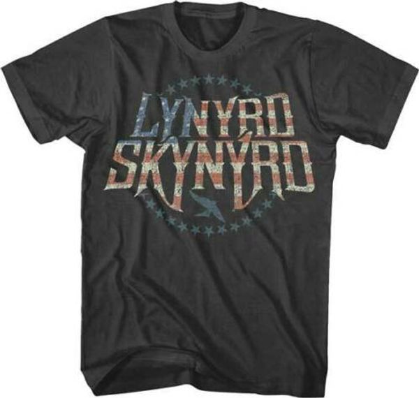 

lynyrd t shirt for men skynyrd stripes & stars logo licensed t shirt, White;black