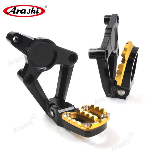 

arashi 1 set for x- 750 2017 2018 rear foot pegs motorbike rearset footpegs aluminum accessories gold