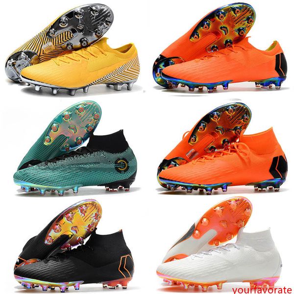 

mercurial superfly vi 360 elite fg xii 12 cr7 ronaldo neymar kids women high soccer shoes children s football boots cleats