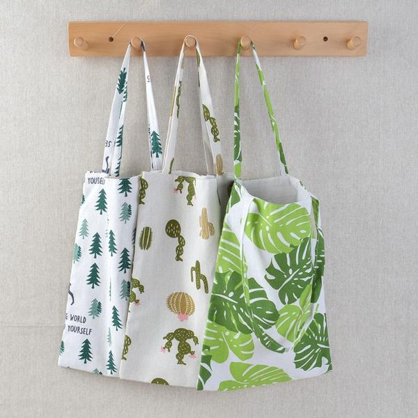

женщины тотализатор сумка сумка холст trend tote art fresh защита окружающей среды bolsas ecologicas reutilizables #p