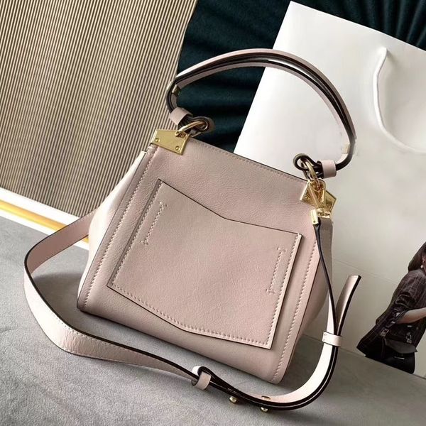 

22.5/27/34cm simple handbag cowhide leather messenger bag 4 colors