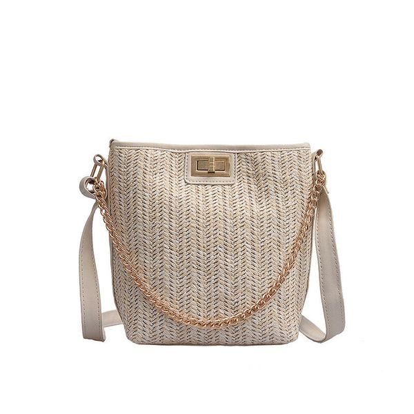 

new women bag handmade straw rattan summer beach bag for lady messenger crossbody lovey travel handbag fashion