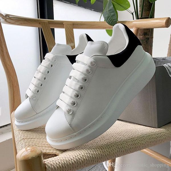 

designer shoes men women chaussures 3m reflective triple black white leather suede mens flat casual shoe 36-44 vintage platform