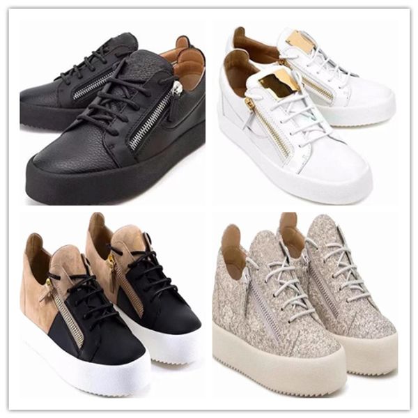 

2019 ГОРЯЧАЯ Италия Роскошные Повседневная Обувь Zanotti Молния Мужчины Женщины Низки