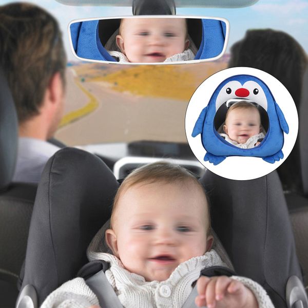 

car child safety surveillance mirror observing baby rearview mirror cute style reverse installation view safe driving