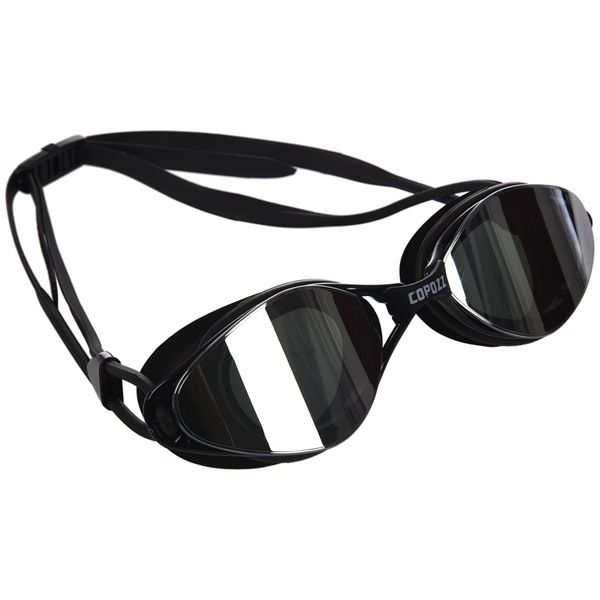 

copozz plating mirrored swimming waterproof glasses for adults sport anti uv fog protection swim goggles