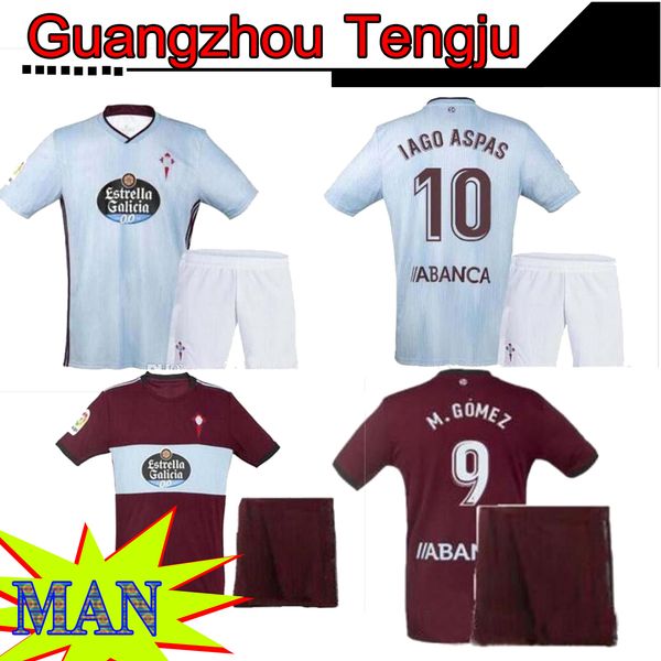 

man 19 20 rc celta de vigo soccer jersey bongonda nolito iago aspas brais mendez rc celta football kits shirt, Black;yellow