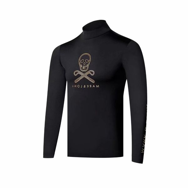 

swirling 2019 new golf apparel men's mark & lona golf t-shirt comfortable breathable long-sleeved t-shirt ing, Black;blue