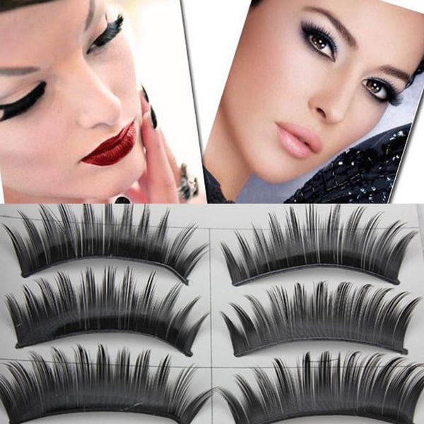 

10 pairs charming eye lashes natural long thick black false eyelashes makeup tools qs888